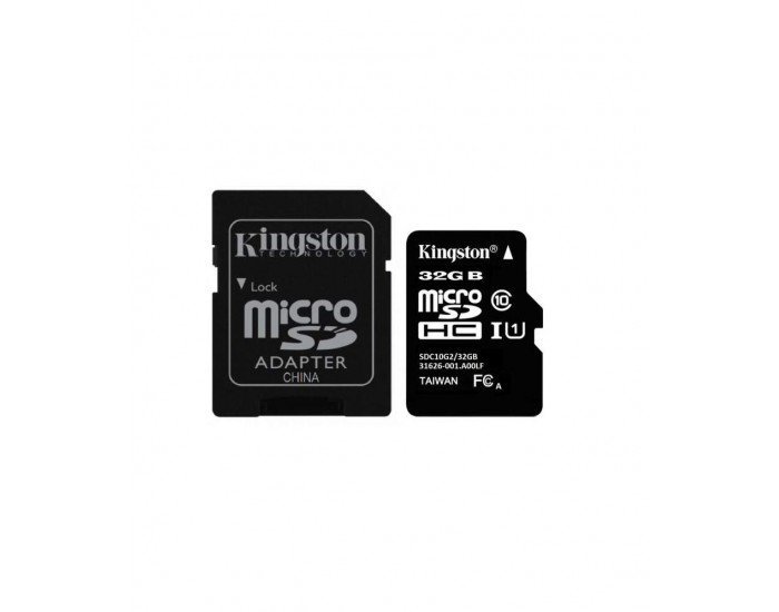 KINGSTON MICRO SD 32GB MEMORY CARD CL 10 - Image 2