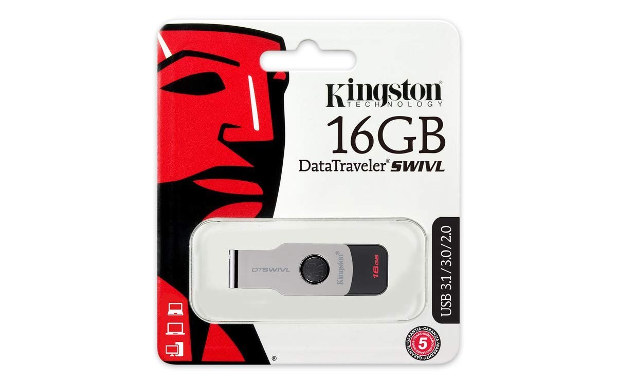 KINGSTON PENDRIVE 16GB 3.0 (SWIVL)