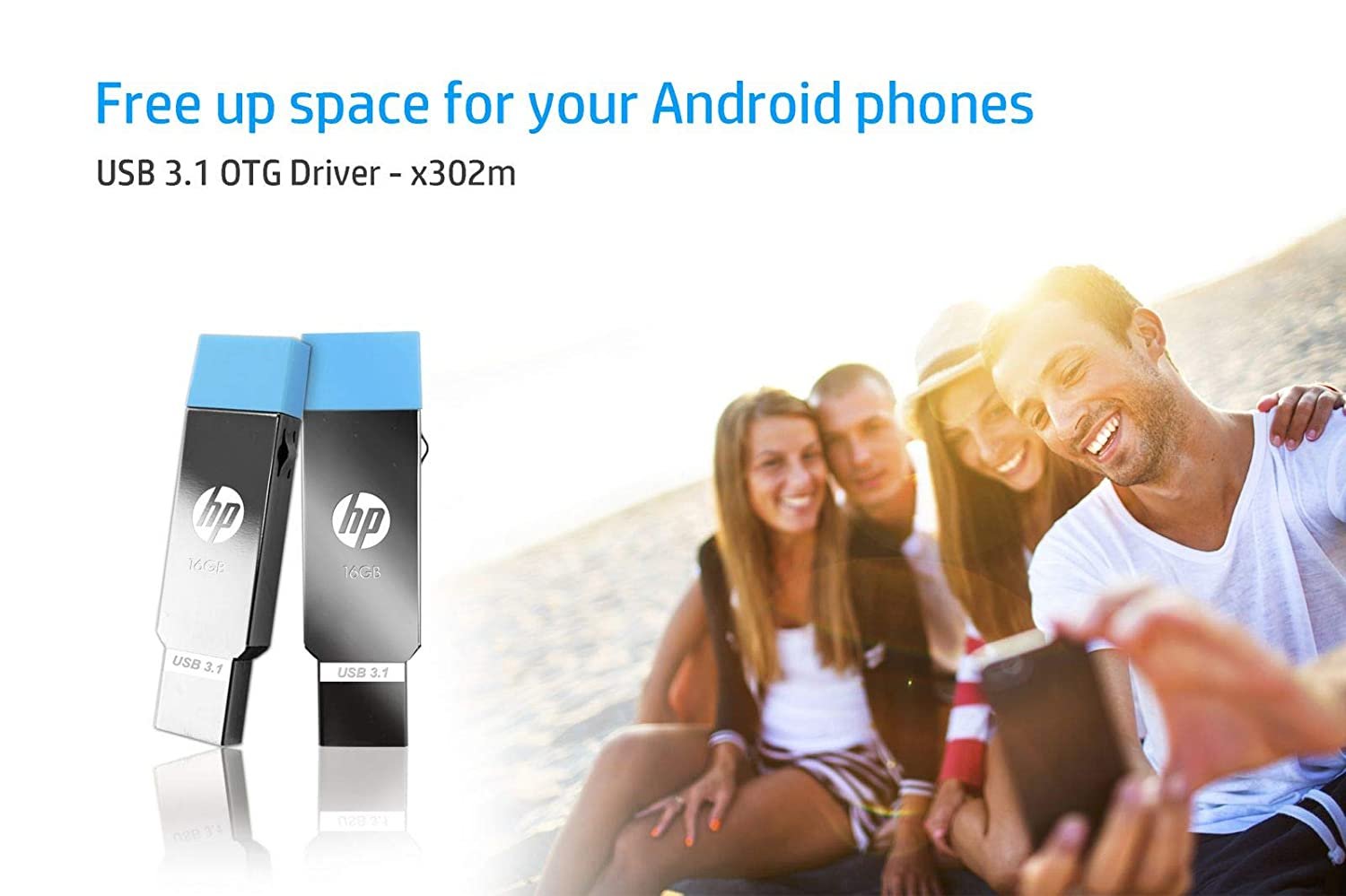 HP PENDRIVE 16GB 3.1 OTG (X302M) - Image 5