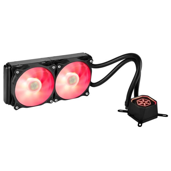 Silverstone TD02-RGB CPU RGB CPU Liquid Cooler with Dual 120mm Silent Fan