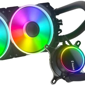 Fractal Design Celsius+ S24 Prisma ARGB 240mm CPU Liquid Cooler with Intelligent Auto and PWM Dual 120mm Fans