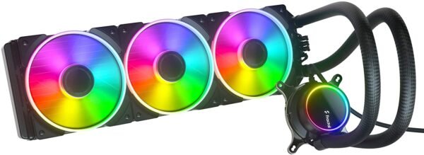 Fractal Design Celsius+ S36 Prisma ARGB 360mm CPU Liquid Cooler with Intelligent Auto and PWM Triple 120mm Fans